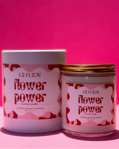 Flower Power Candle